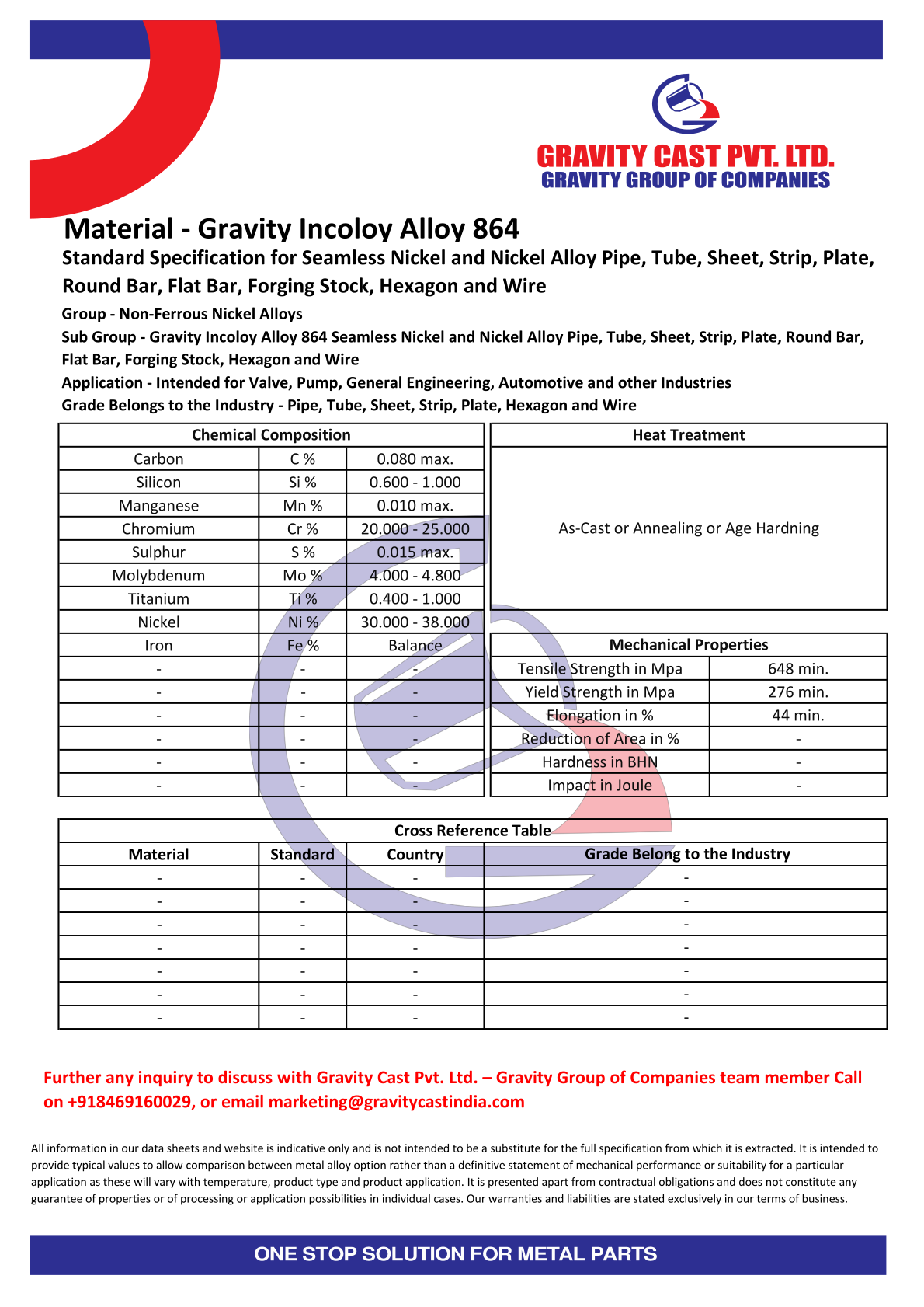 Gravity Incoloy Alloy 864.pdf